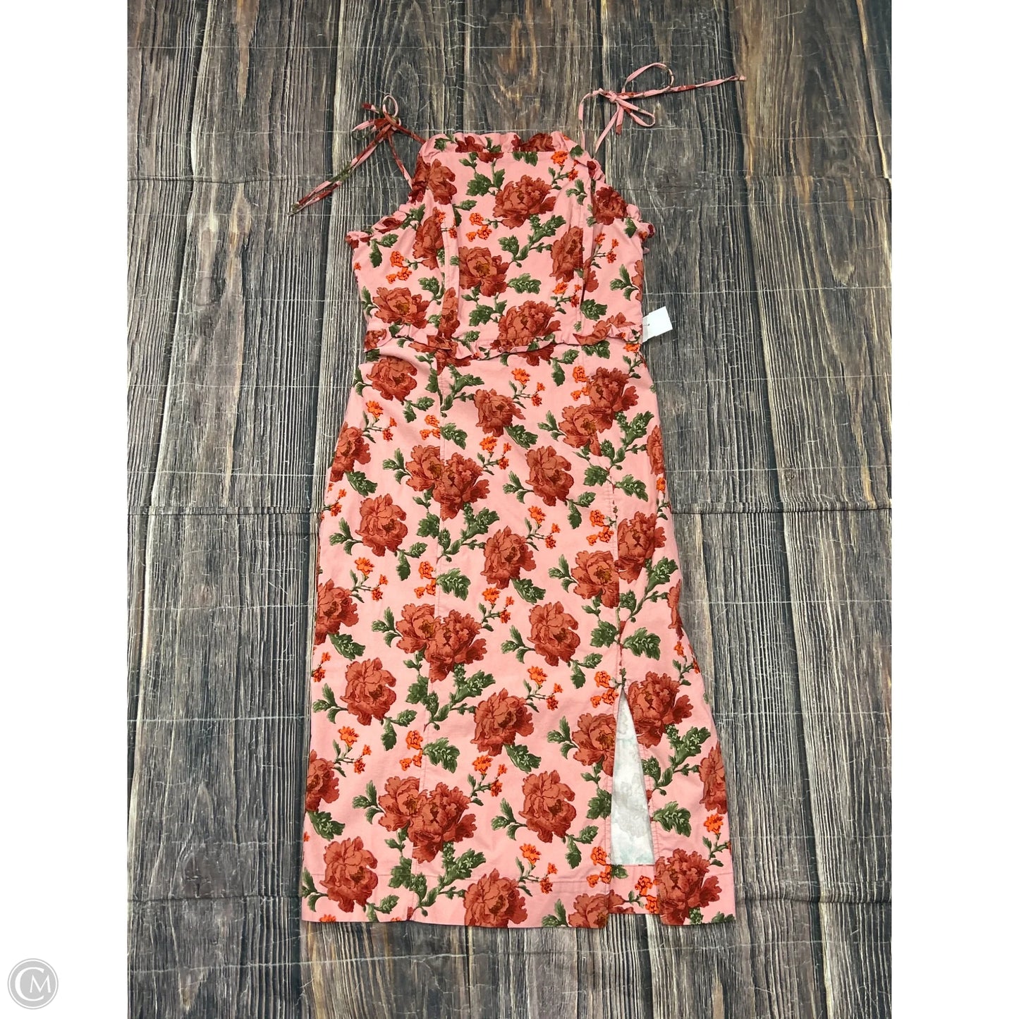 Dress Casual Midi By Anthropologie In Pink, Size: L
