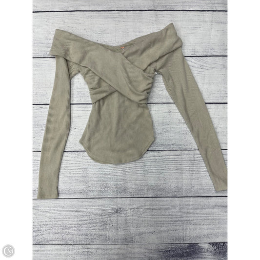 Top Long Sleeve By Free People In Tan, Size: S