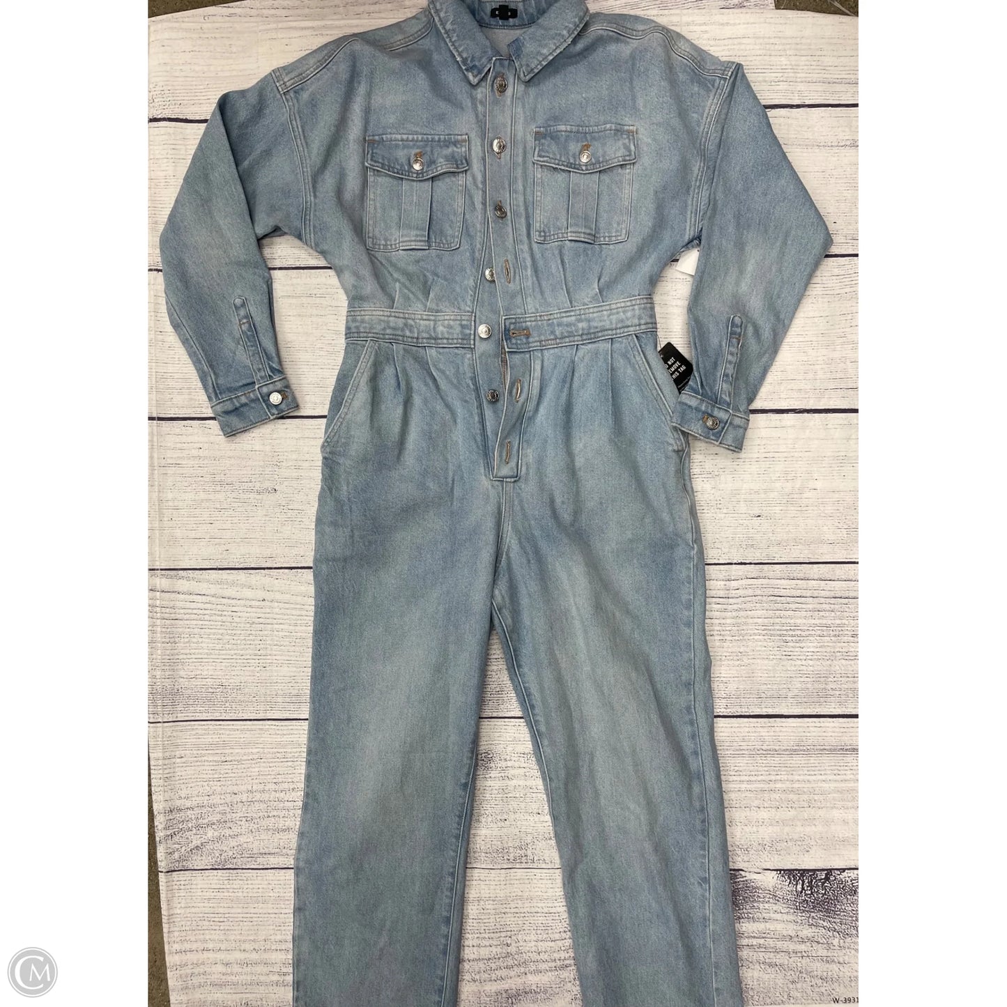 Jumpsuit By Express In Blue Denim, Size: S