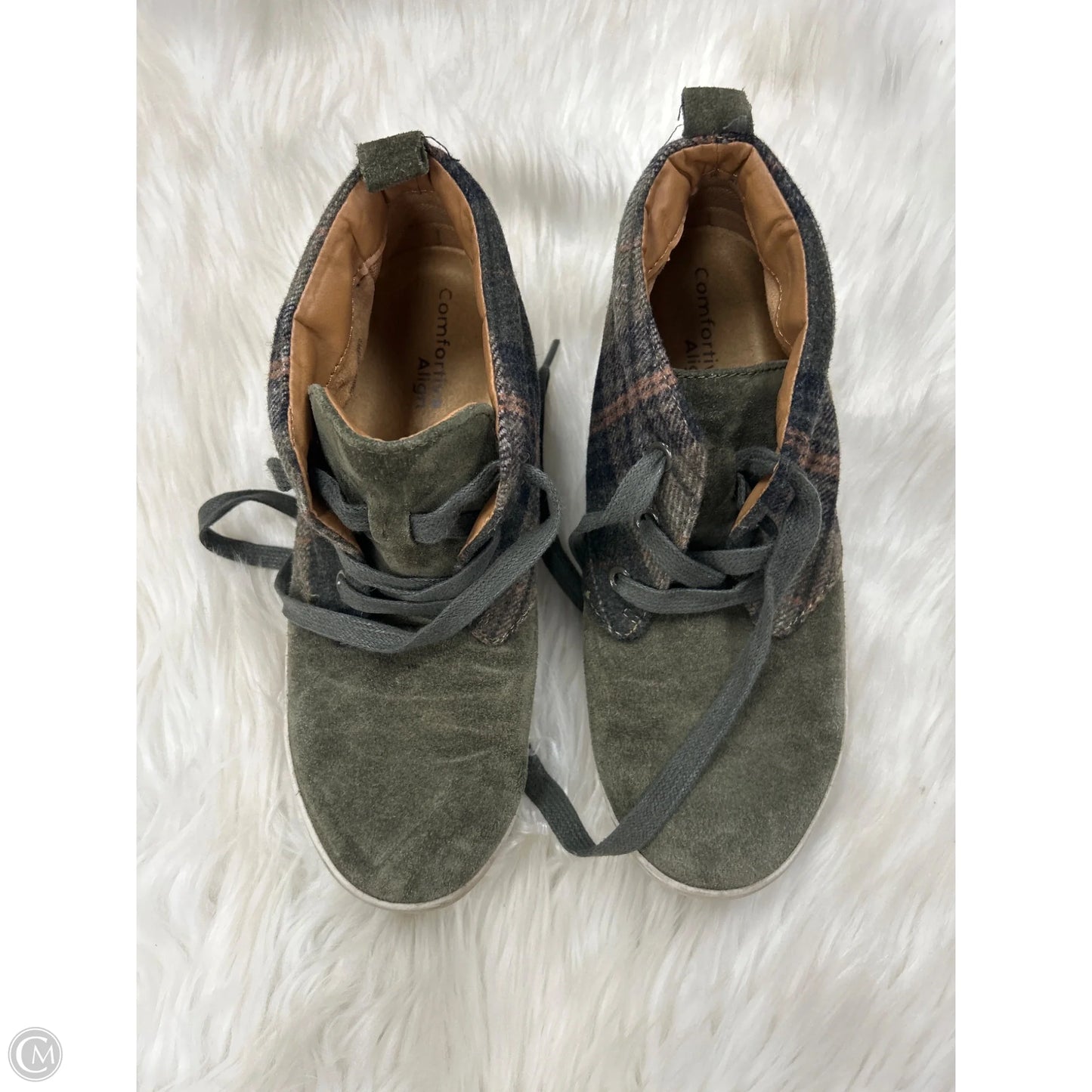 Shoes Sneakers By Comfortiva In Green, Size: 7