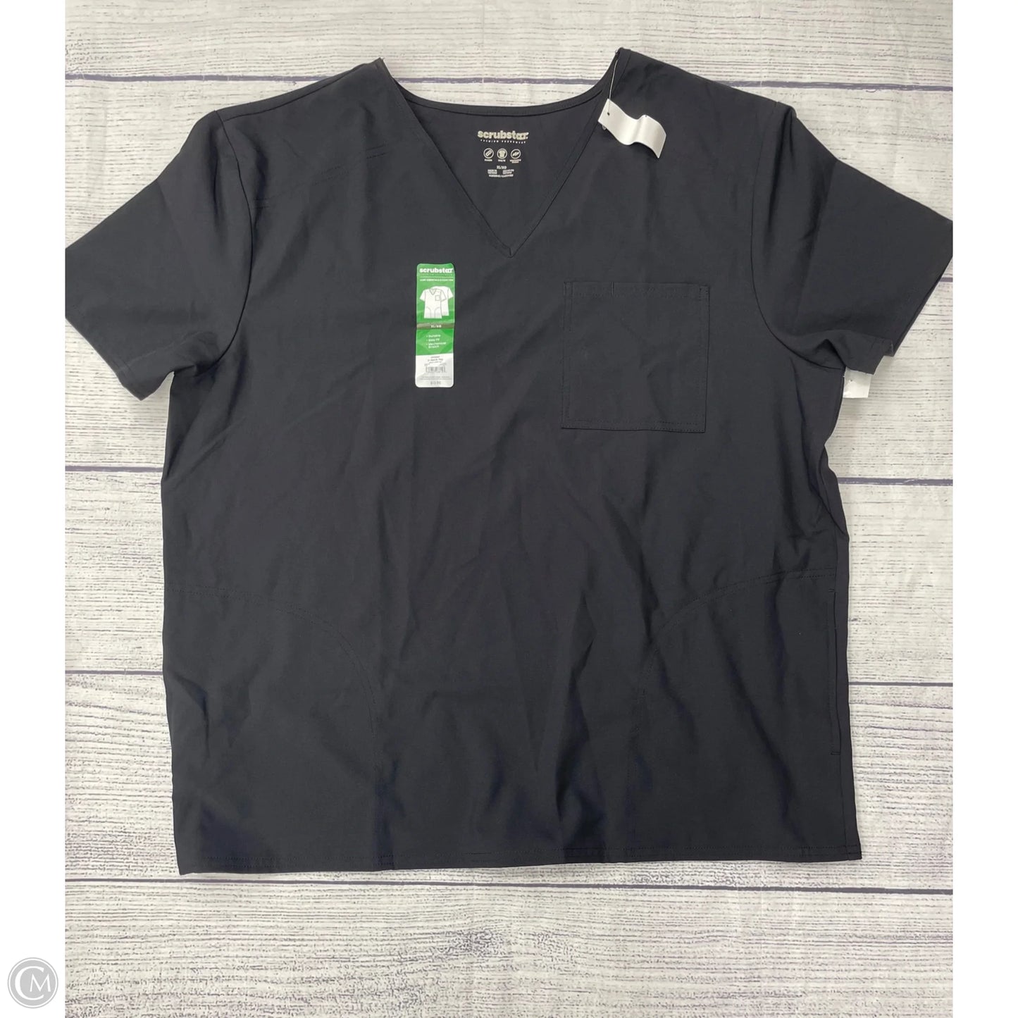 Top Short Sleeve By Clothes Mentor In Black, Size: Xl