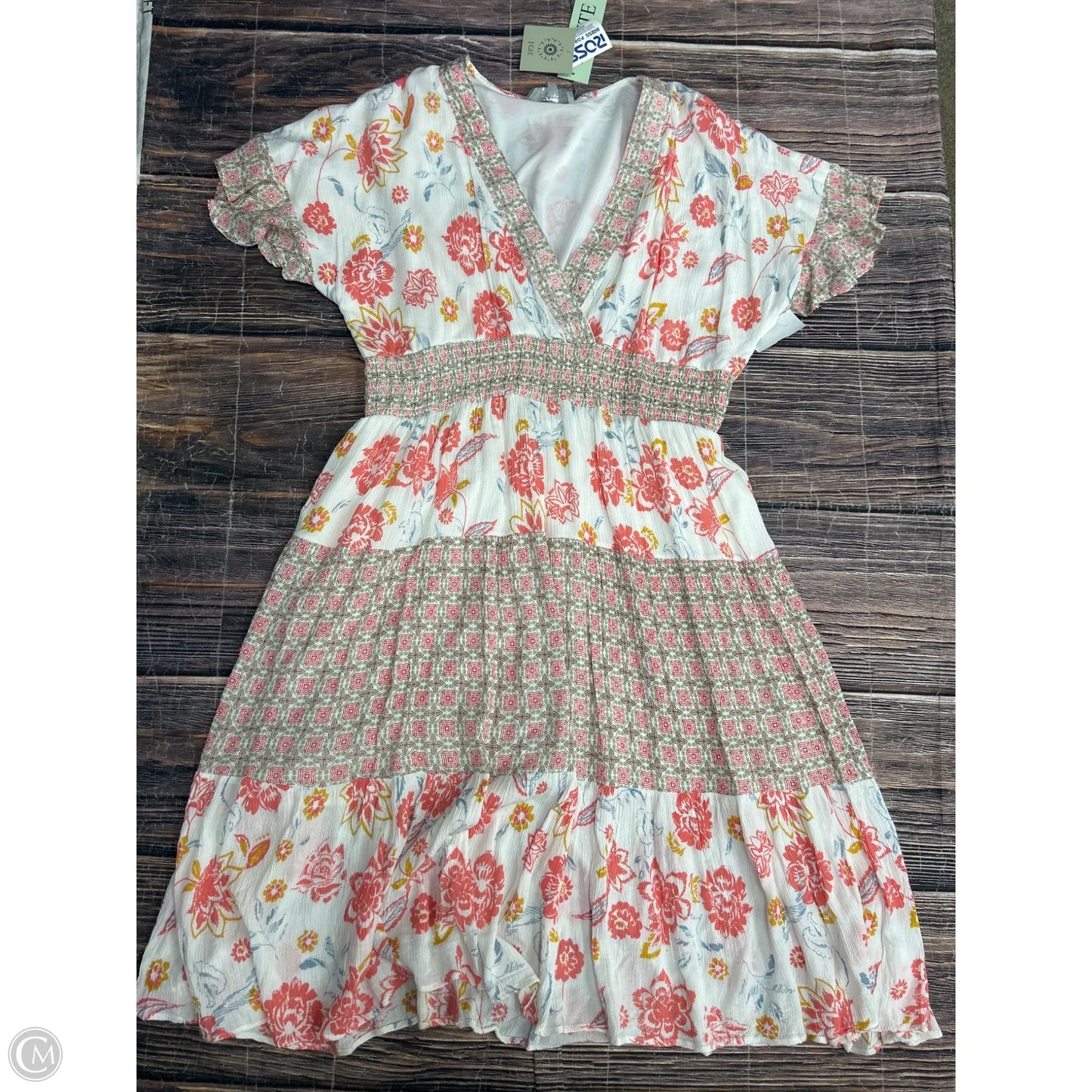 Dress Casual Midi By Clothes Mentor In White, Size: Xlp