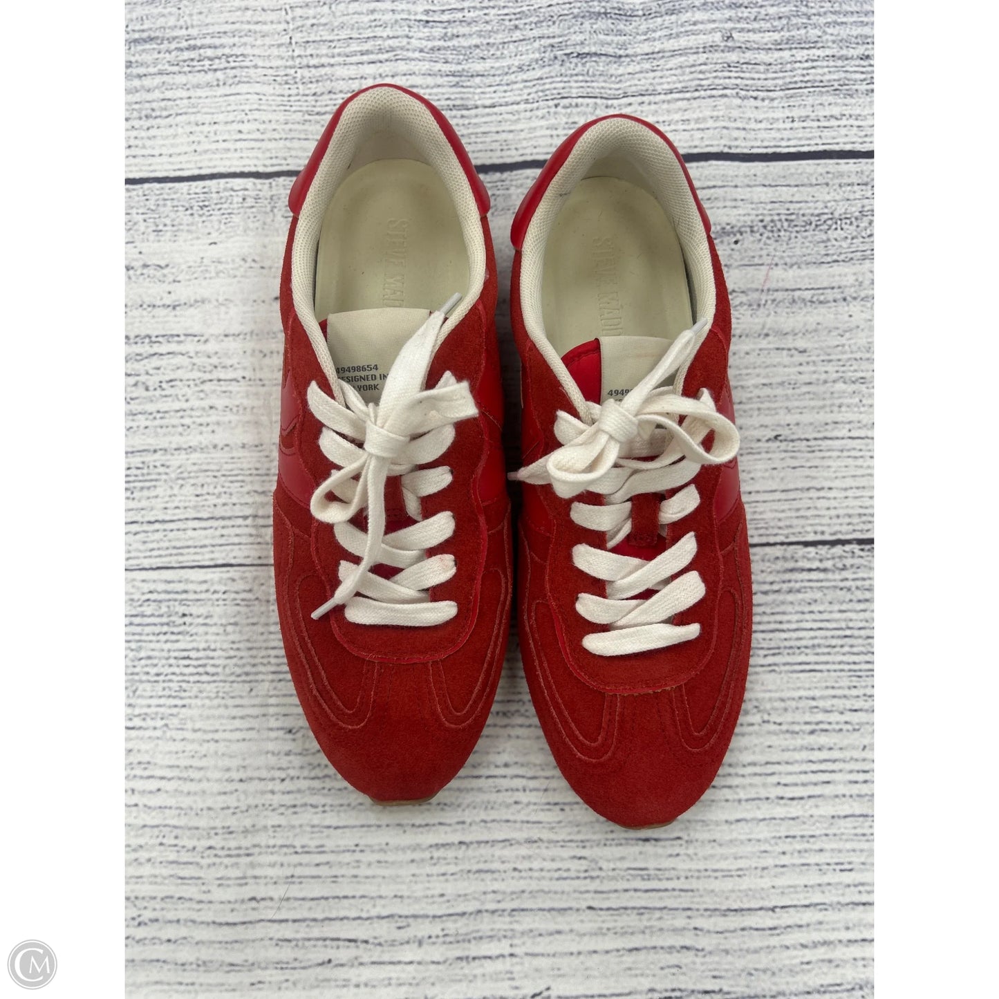 Shoes Sneakers By Steve Madden In Red, Size: 9.5