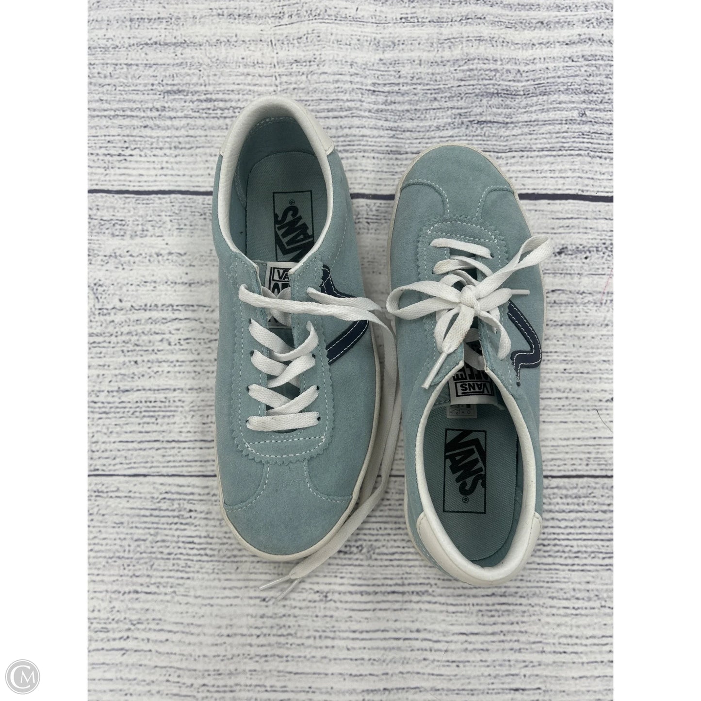 Shoes Sneakers By Vans In Blue, Size: 8