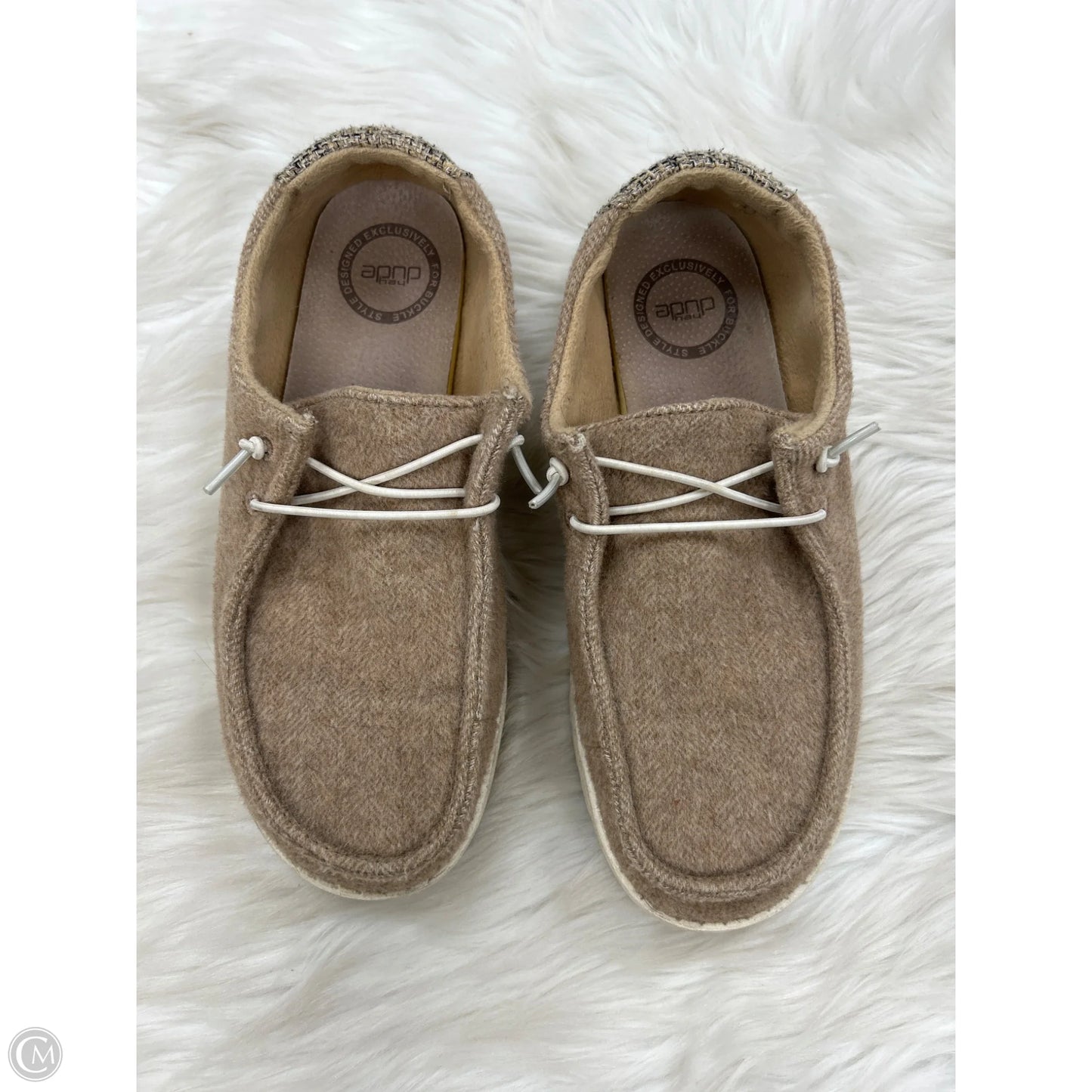 Shoes Flats By Hey Dude In Brown, Size: 7
