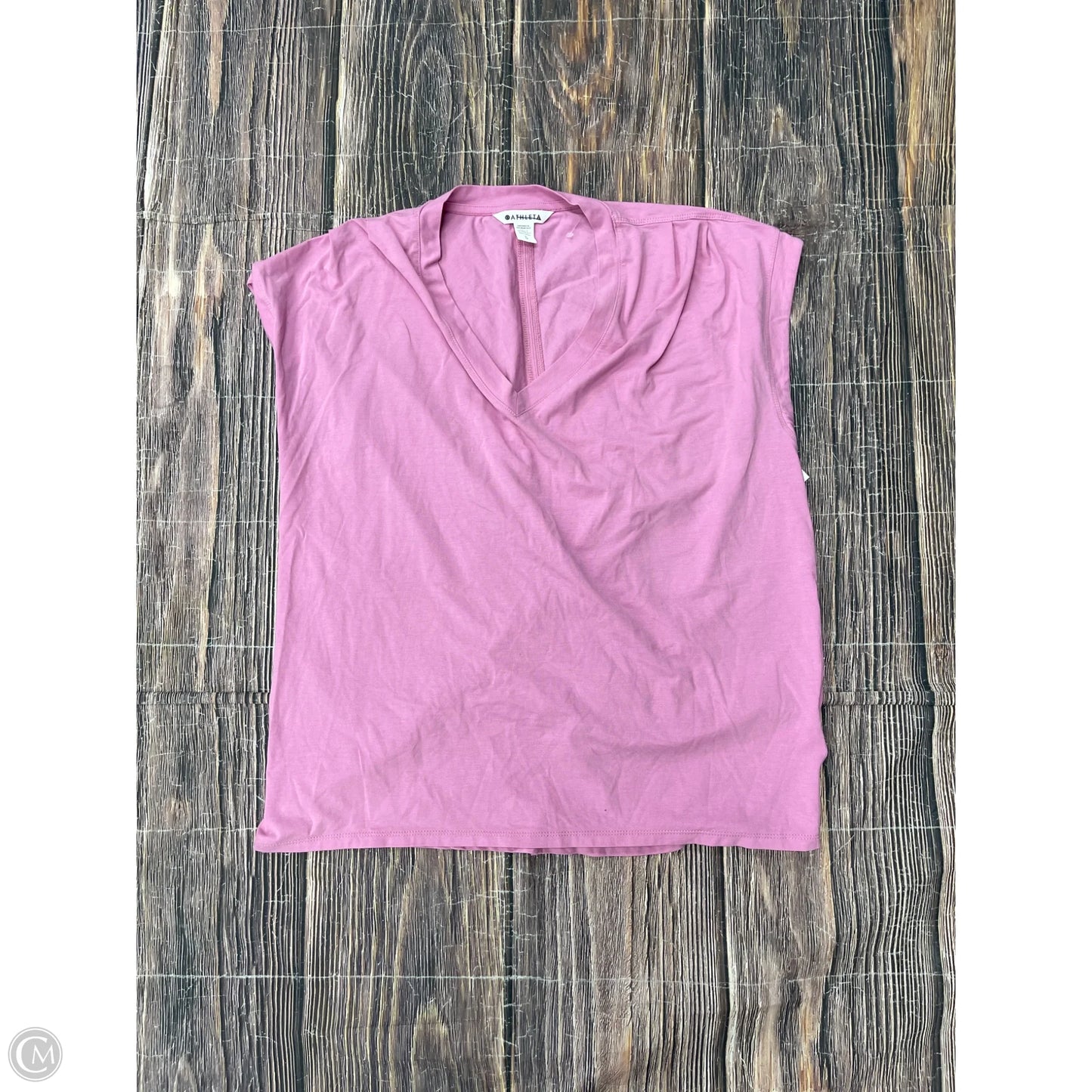 Top Short Sleeve Basic By Athleta In Pink, Size: L