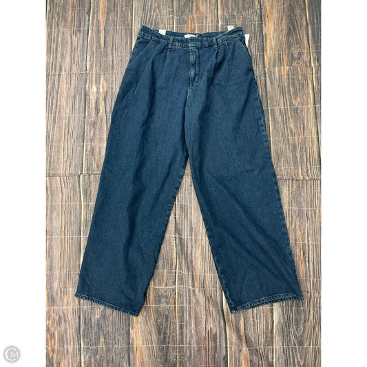 Jeans Wide Leg By Good American In Blue Denim, Size: 14