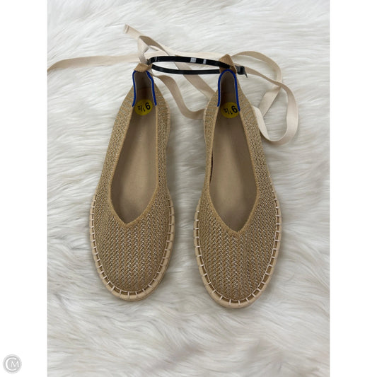 Shoes Flats By Rothys In Gold, Size: 9.5