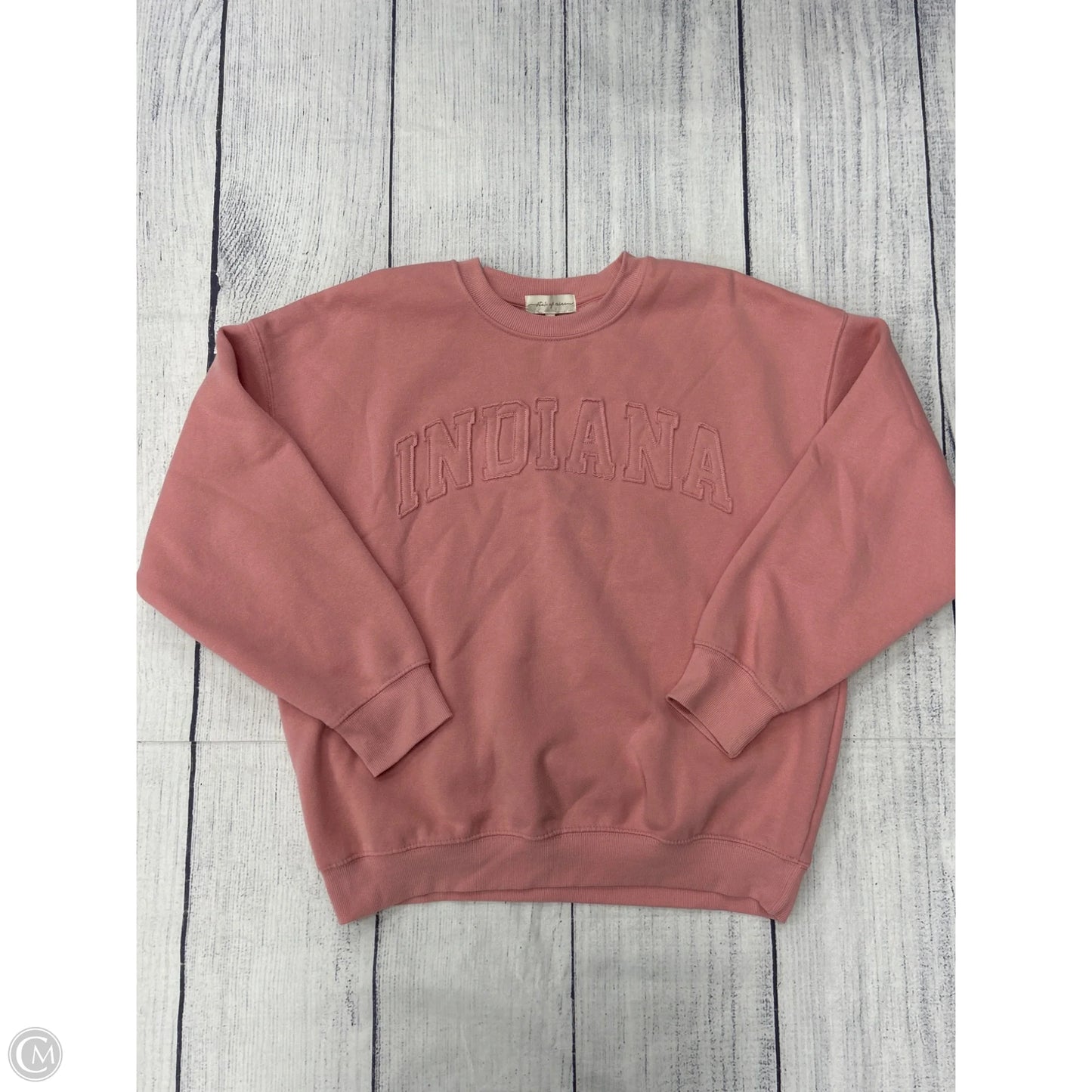 Sweatshirt Crewneck By State Of Mine In Pink, Size: L