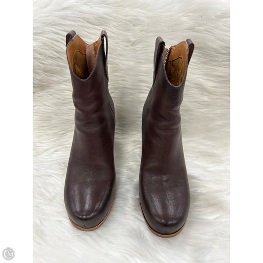 Boots Ankle Heels By Kork Ease In Brown, Size: 6.5