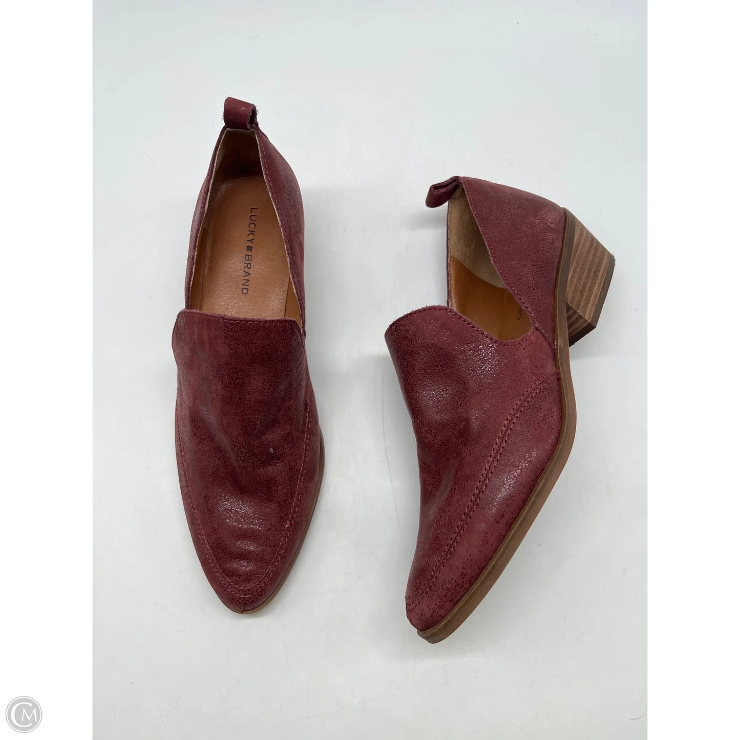 Shoes Heels Block By Lucky Brand In Red, Size: 7.5