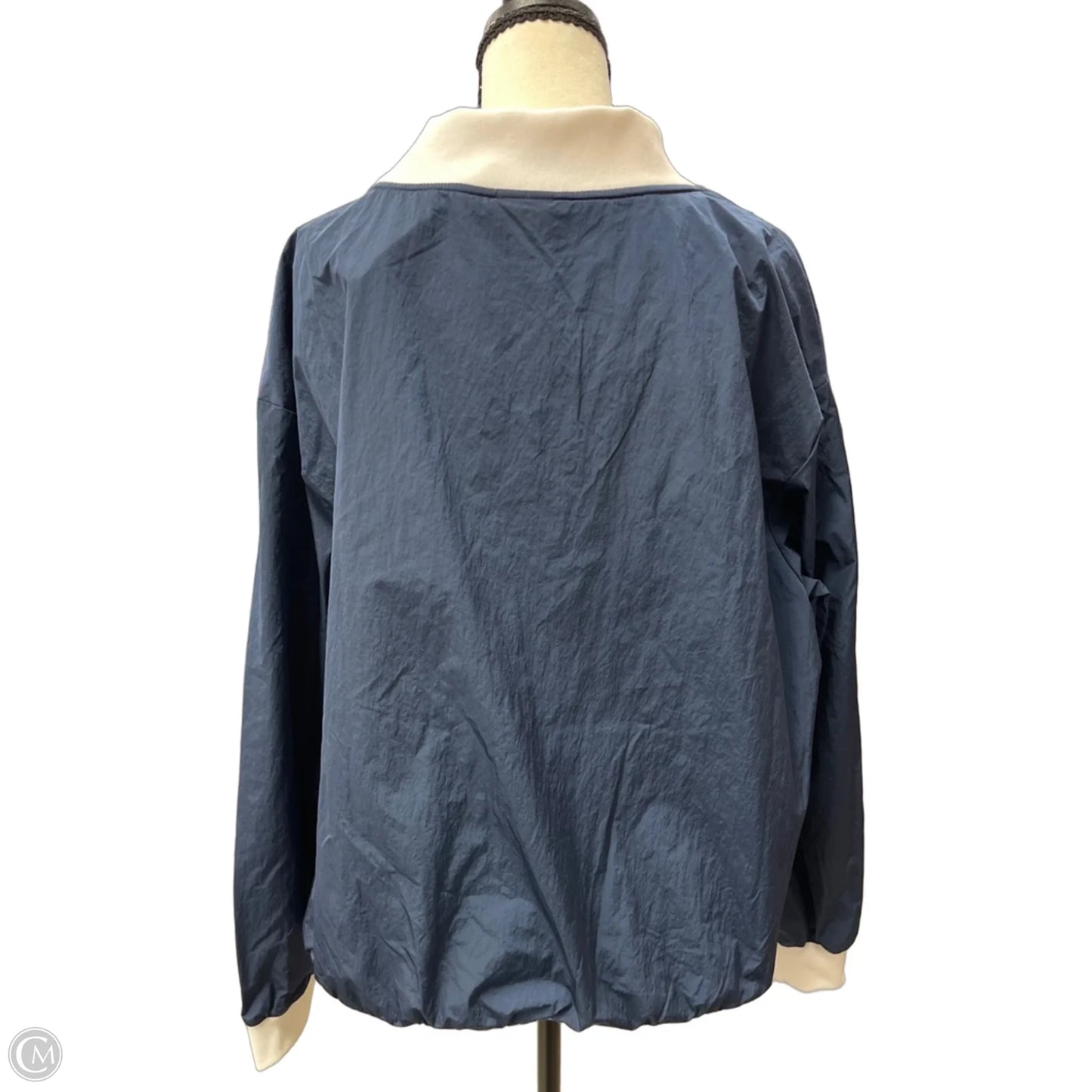 Jacket Windbreaker By Nike In Blue, Size: M