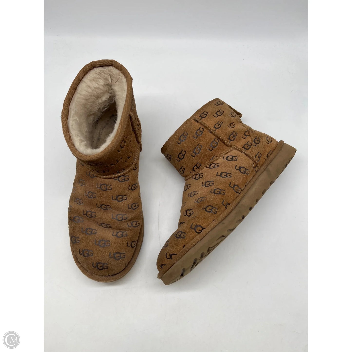 Boots Designer By Ugg In Brown, Size: 8