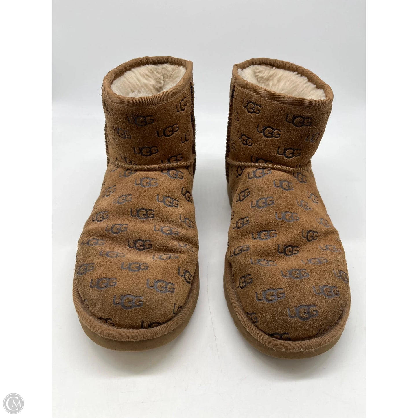 Boots Designer By Ugg In Brown, Size: 8