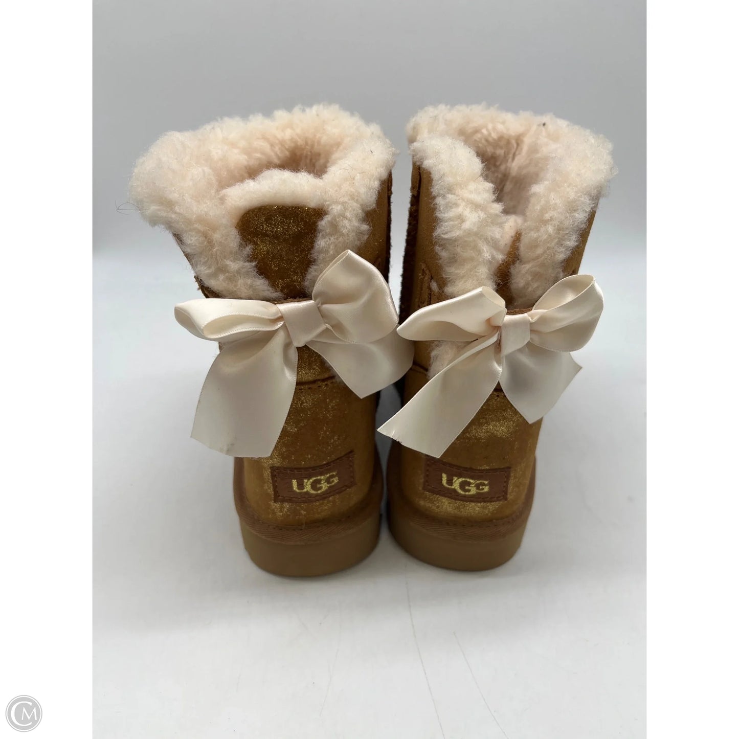 Boots Designer By Ugg In Gold, Size: 8
