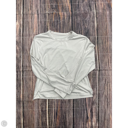 Athletic Top Long Sleeve Crewneck By All In Motion In Cream, Size: M