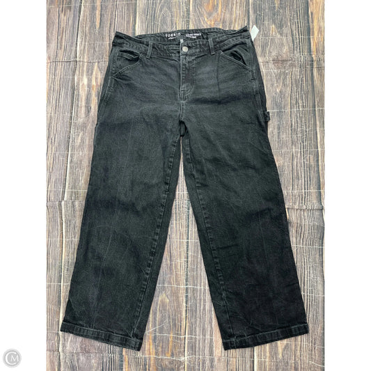 Jeans Wide Leg By Torrid In Black Denim, Size: 12