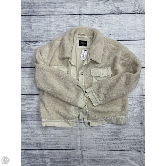 Jacket Faux Fur & Sherpa By Stoosh In Ivory, Size: Xl