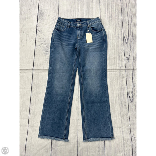 Jeans Straight By Flamingals In Blue Denim, Size: L