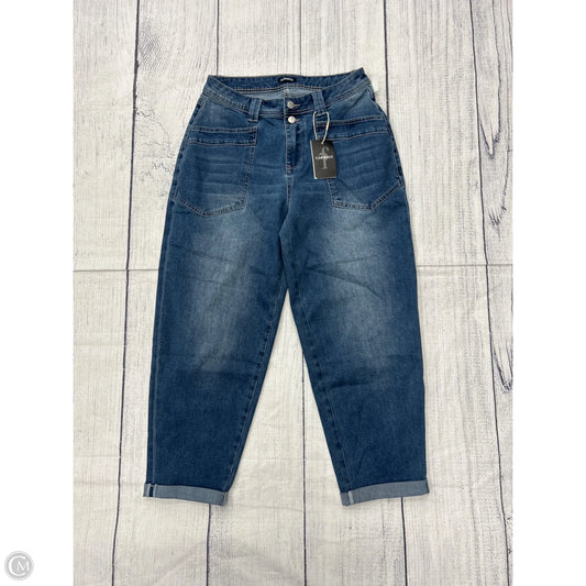 Jeans Wide Leg By Flamingals In Blue Denim, Size: L