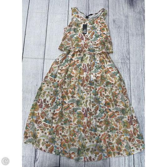 Dress Casual Maxi By Robert Louis In Green & White, Size: 1x