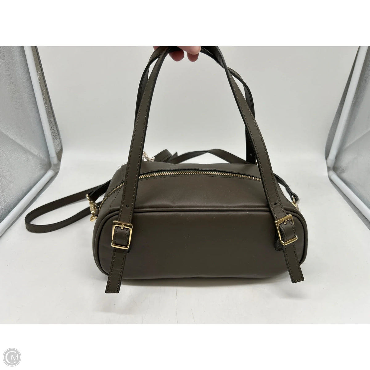 Handbag Leather By Cmc, Size: Small