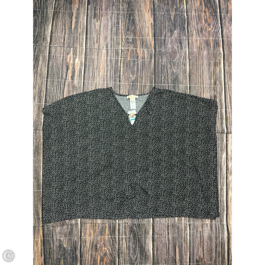 Top Short Sleeve By Michael By Michael Kors In Black, Size: 1x