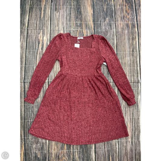 Dress Casual Short By Clothes Mentor In Red, Size: L
