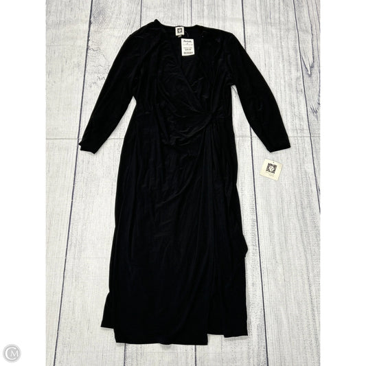 Dress Casual Midi By Anne Klein In Black, Size: 16