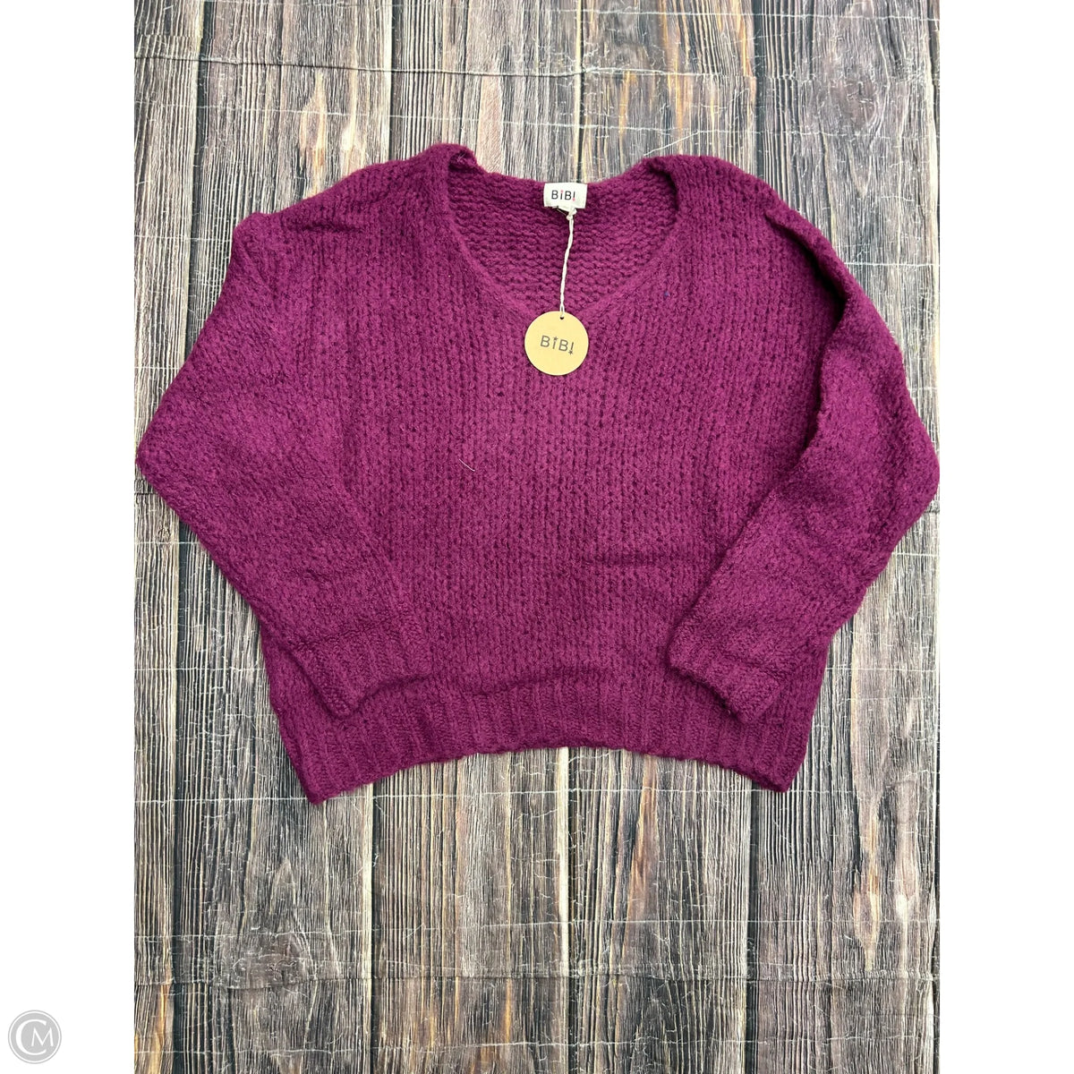Sweater By Bibi In Purple, Size: L