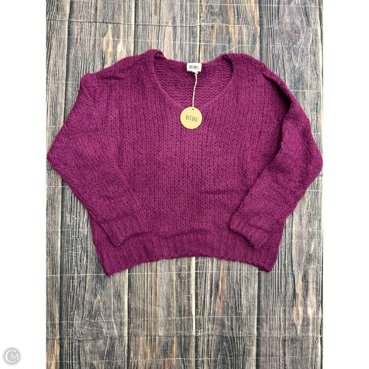 Sweater By Bibi In Purple, Size: L