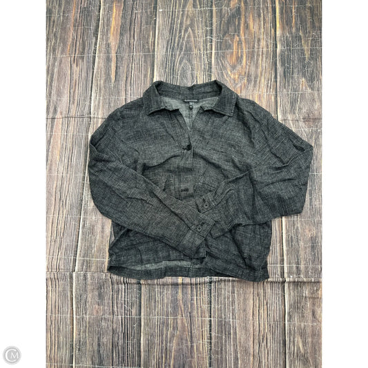 Top Long Sleeve By Eileen Fisher In Grey, Size: Xs