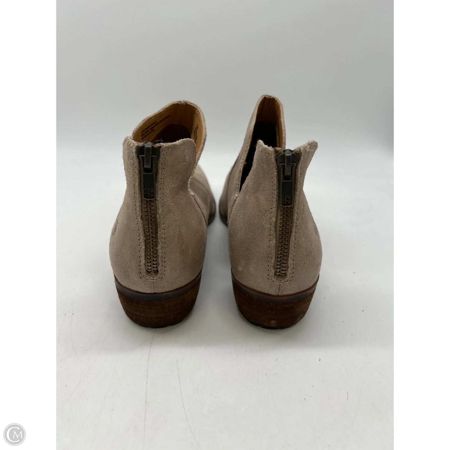 Boots Ankle Heels By Born In Cream, Size: 10