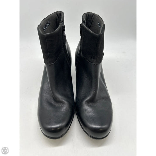 Boots Ankle Heels By Clarks In Black, Size: 9