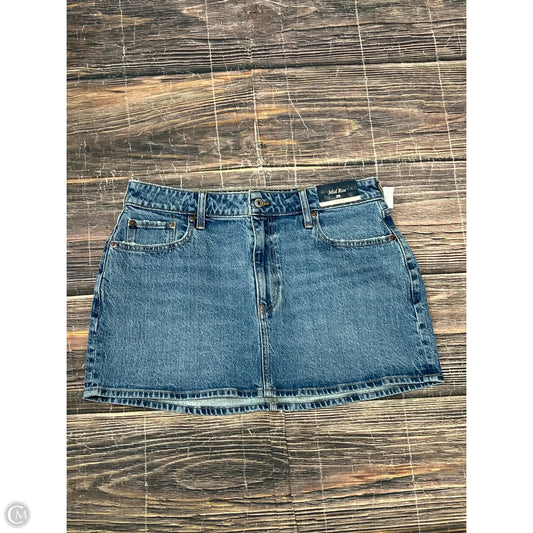 Skirt Mini & Short By Abercrombie And Fitch In Blue Denim, Size: 8
