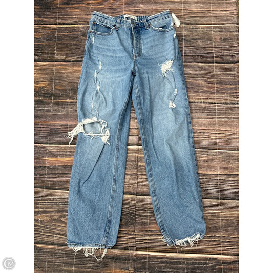 Jeans Straight By Abercrombie And Fitch In Blue Denim, Size: 6