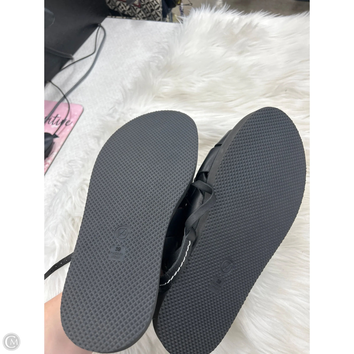 Sandals Heels Platform By Cmb In Black, Size: 9
