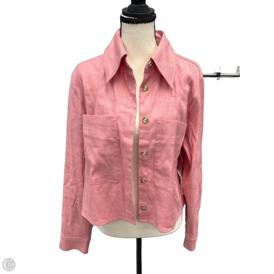 Jacket Shirt By Cabi In Pink, Size: M