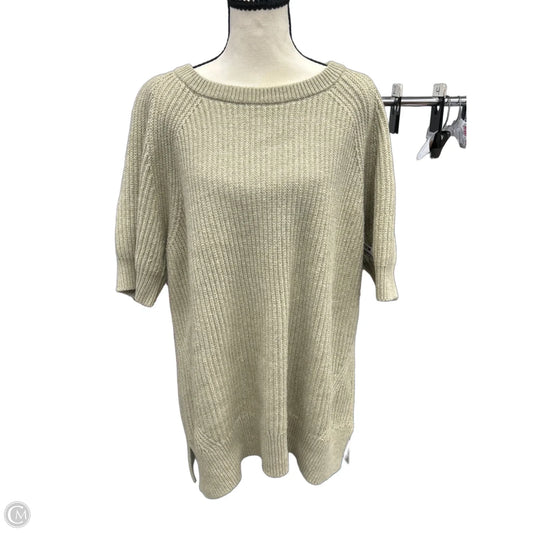 Sweater Short Sleeve By Cabi In Green, Size: L