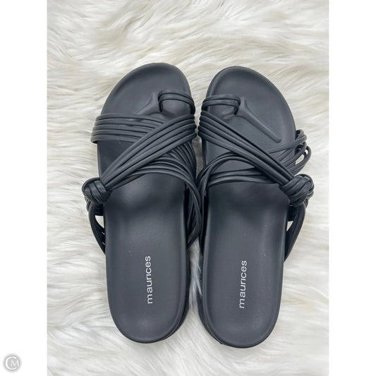 Sandals Flats By Maurices In Black, Size: 8