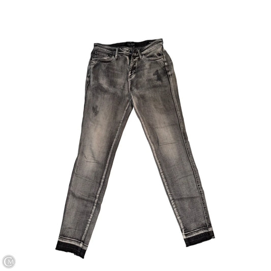Jeans Skinny By Judy Blue In Grey Denim, Size: 6