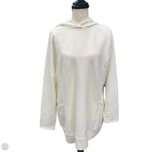 Athletic Sweatshirt Hoodie By Skechers In Ivory, Size: Xl