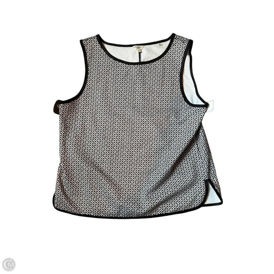 Tank Top By Max Studio In Black & White, Size: M
