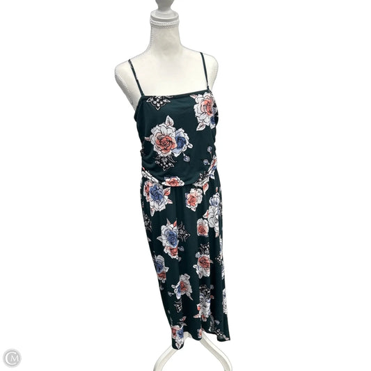 Dress Casual Maxi By Maurices In Green, Size: L