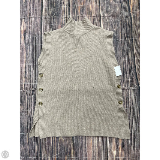 Sweater Short Sleeve By Loft In Tan, Size: Xs