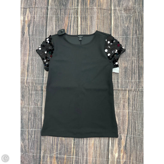 Top Short Sleeve By Ann Taylor In Black, Size: Xs