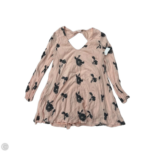 Tunic Long Sleeve By Free People In Pink, Size: S