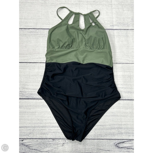 Swimsuit By Cupshe In Black & Green, Size: Xl