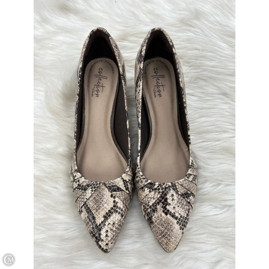 Shoes Heels Kitten By Clarks In Snakeskin Print, Size: 7