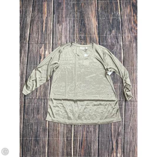 Top Long Sleeve By Logo In Grey, Size: S
